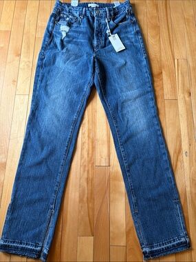 Good American Blue Curvy 'Good Boy' Jeans